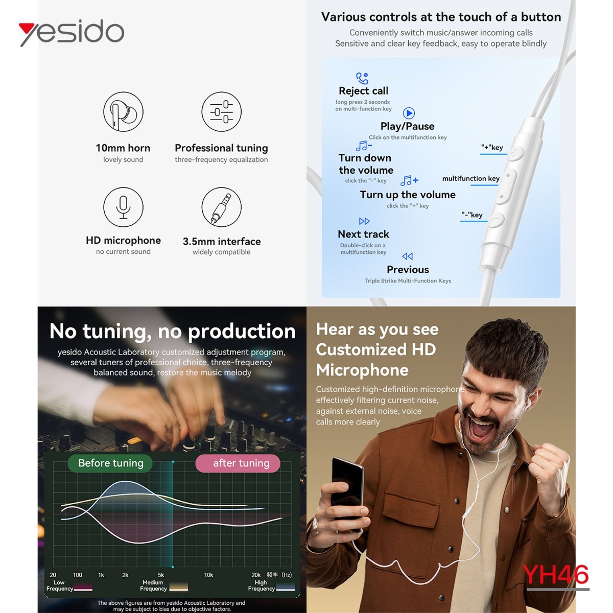 YESIDO YH46 Earphone