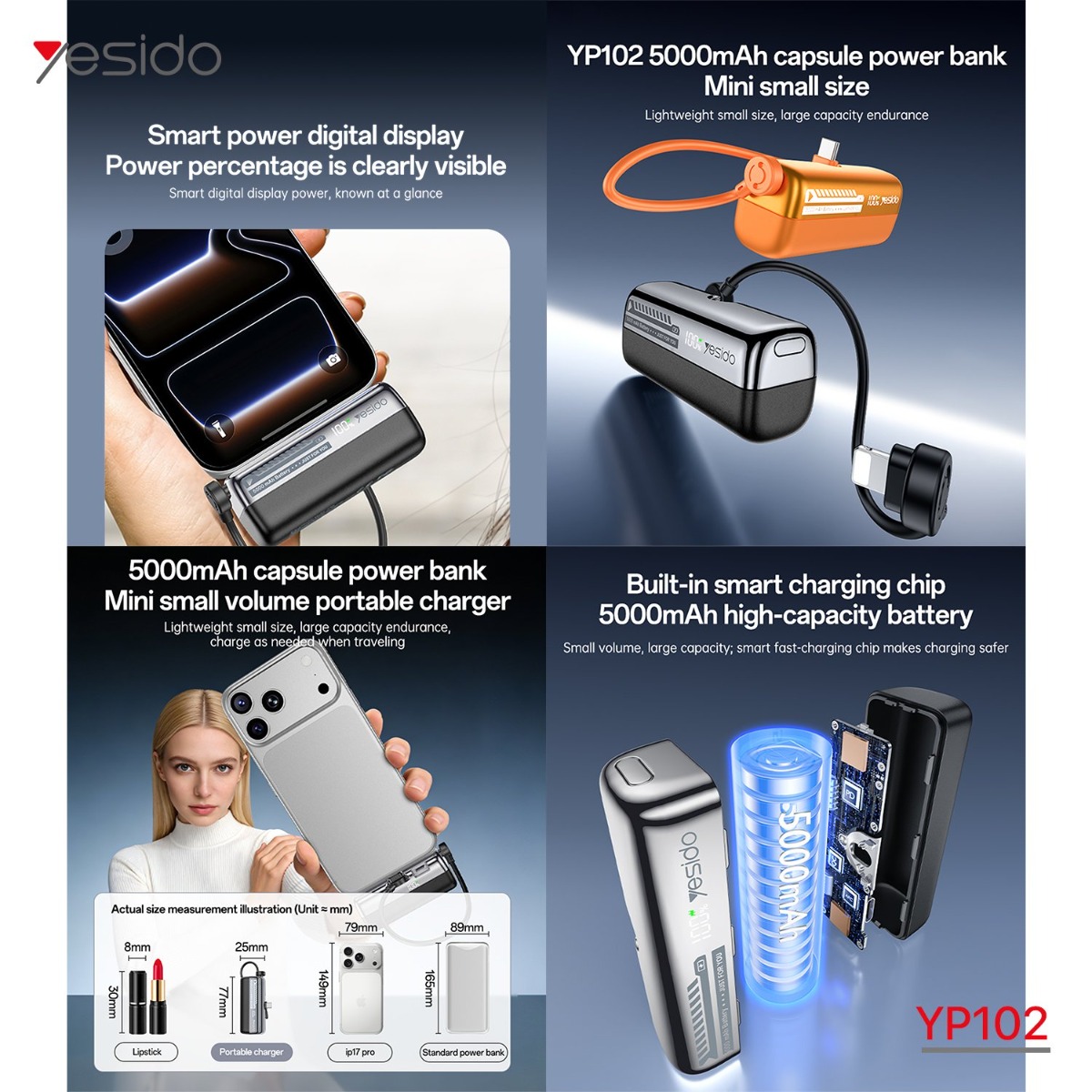 YESIDO YP102 5000mAh Power Bank