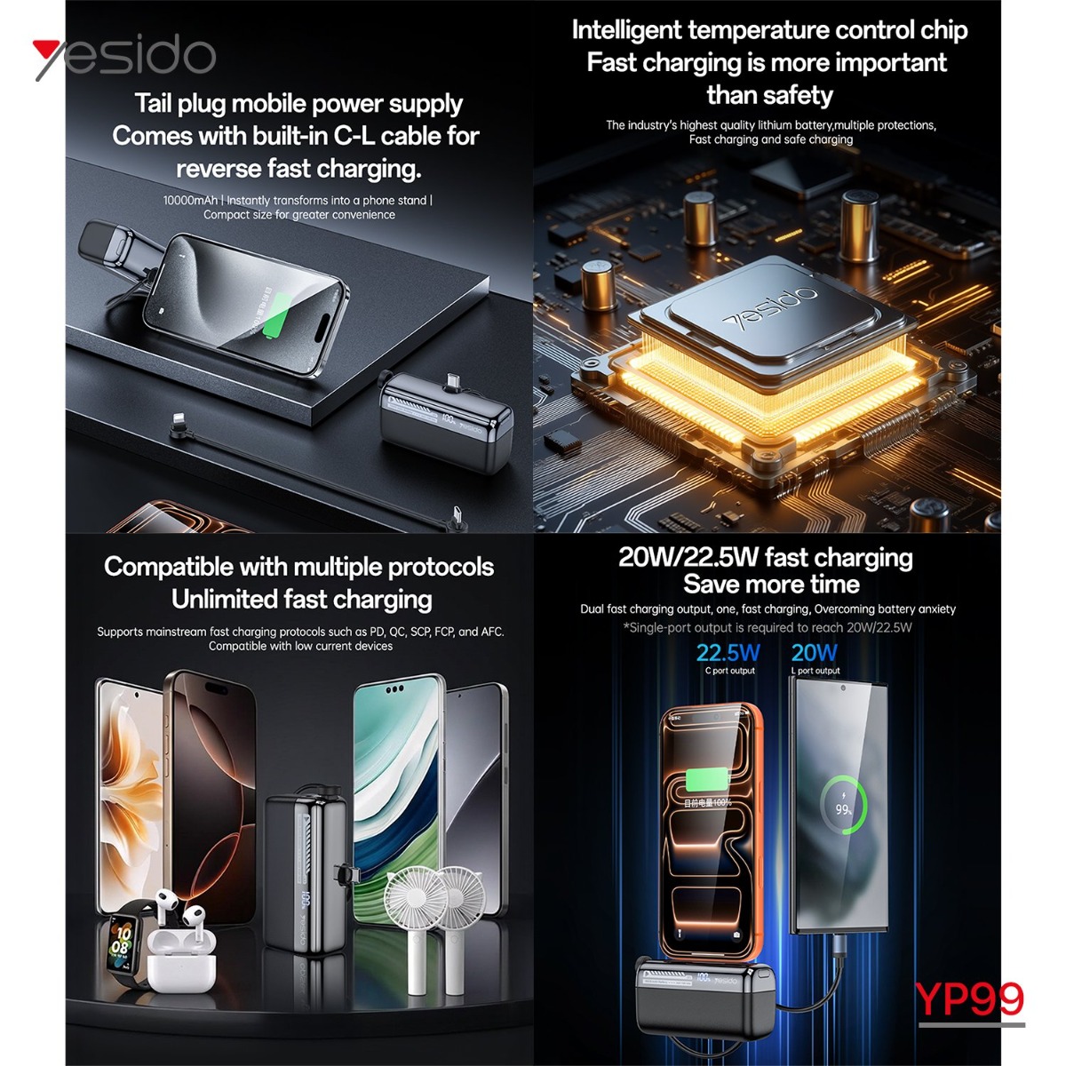 YESIDO YP99 10000mAh Power Bank