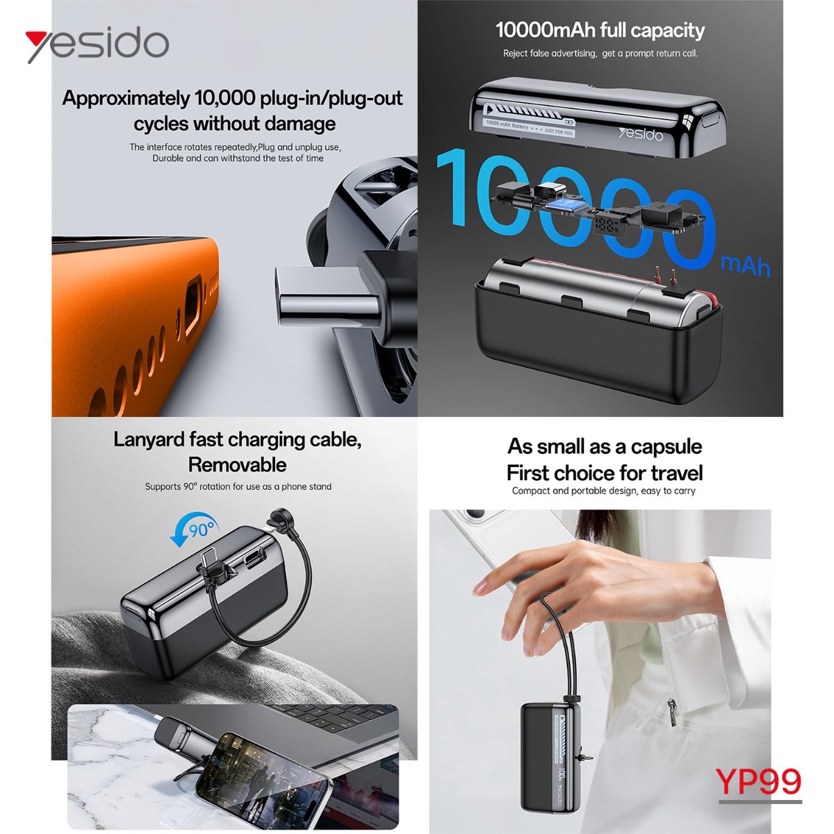 YESIDO YP99 10000mAh Power Bank