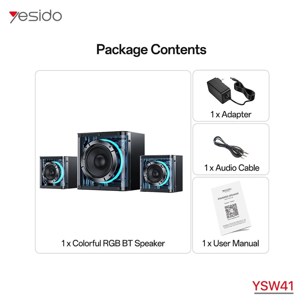 YESIDO YSW41 2in1 Multimedia Speaker
